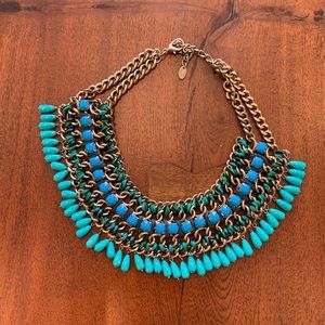 Fabulous Blue & Green Collar Necklace